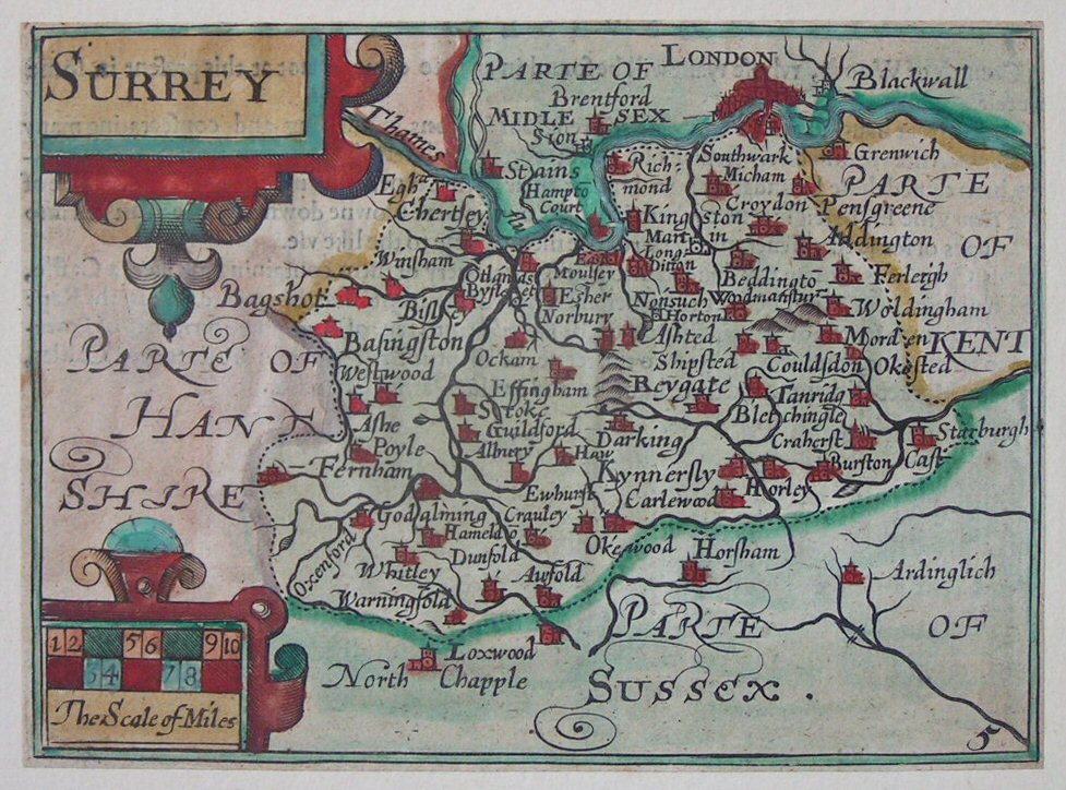 Map of Surrey - Keere